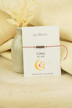 Löwe Sternzeichen Armband - Granat Edelstein