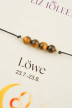 Löwe Sternzeichen Armband - Tigerauge Edelstein