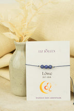 Löwe Sternzeichen Armband - Sodalith Edelstein