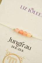 Jungfrau Sternzeichen Armband - Achat Edelstein