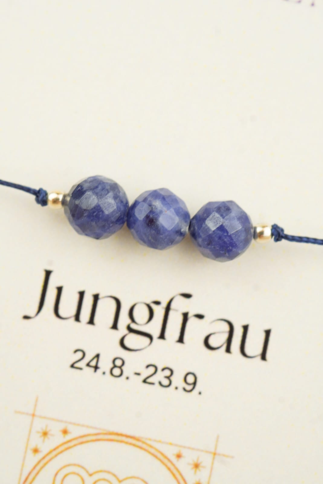 Jungfrau Sternzeichen Armband - Sodalith Edelstein