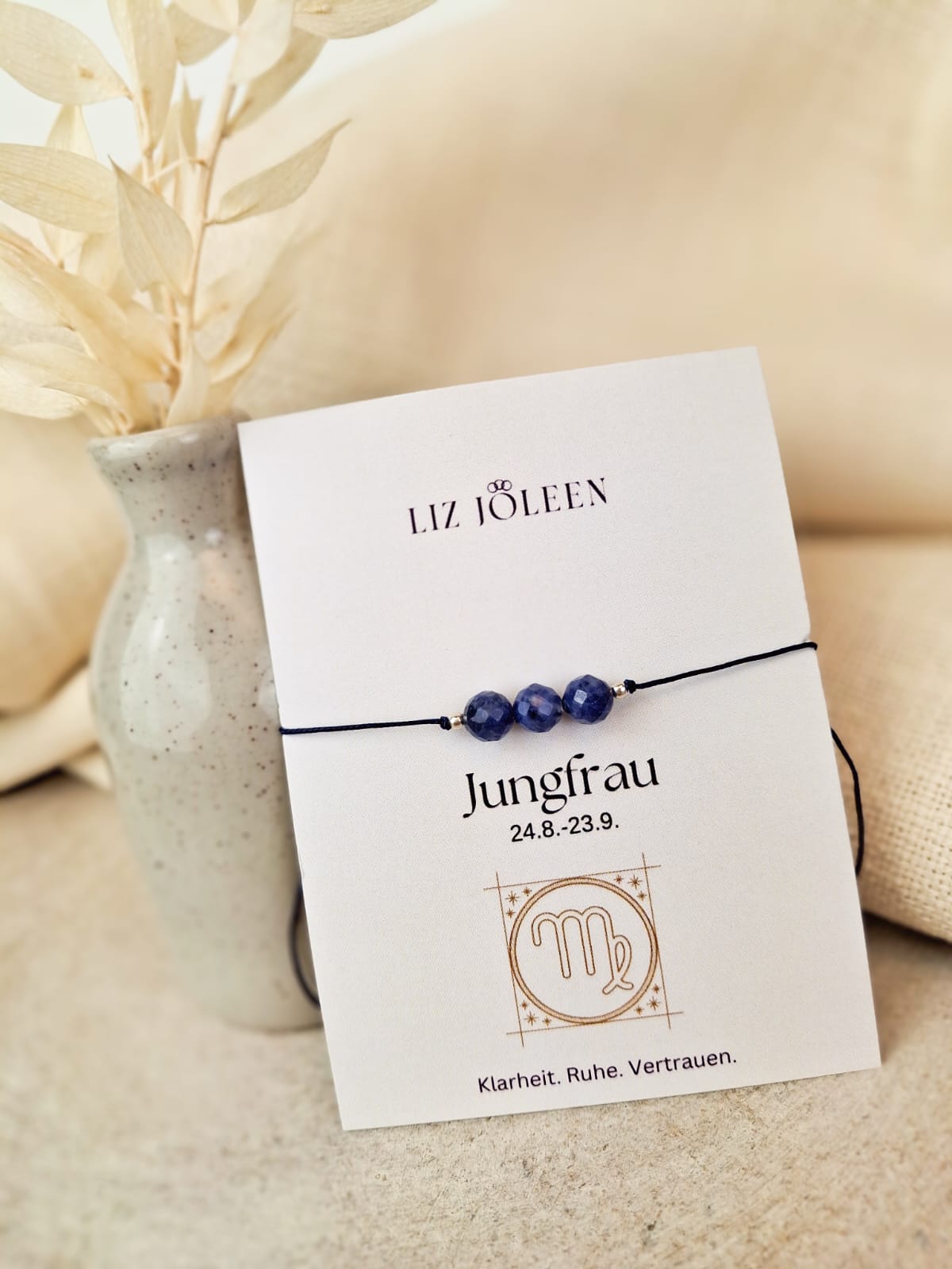 Jungfrau Sternzeichen Armband - Sodalith Edelstein