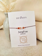 Jungfrau Sternzeichen Armband -  Karneol Edelstein
