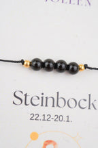 Steinbock Sternzeichen Armband - Onyx Edelstein