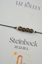 Steinbock Sternzeichen Armband - Rauchquarz Edelstein