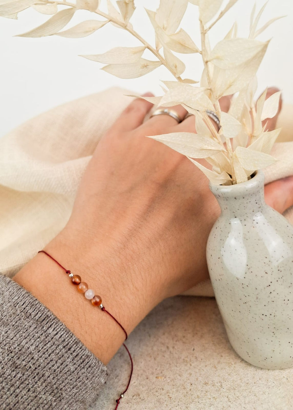 Stier Sternzeichen Armband - Karneol Edelstein
