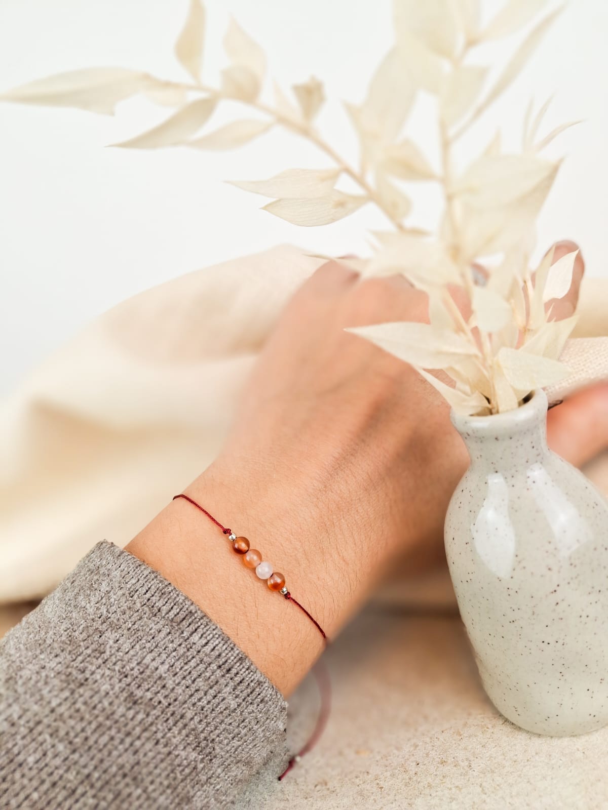 Jungfrau Sternzeichen Armband -  Karneol Edelstein