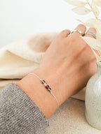 Waage Sternzeichen Armband - Fluorit Edelstein