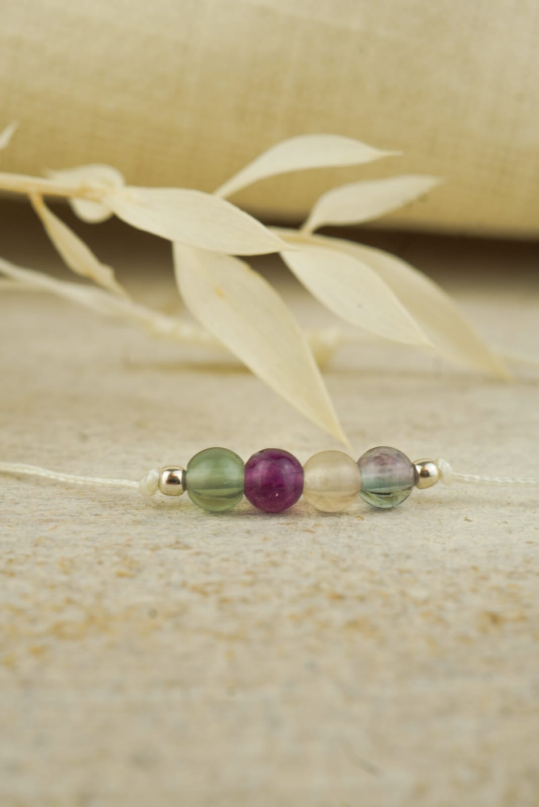 Wassermann Sternzeichen Armband -  Fluorit Edelstein