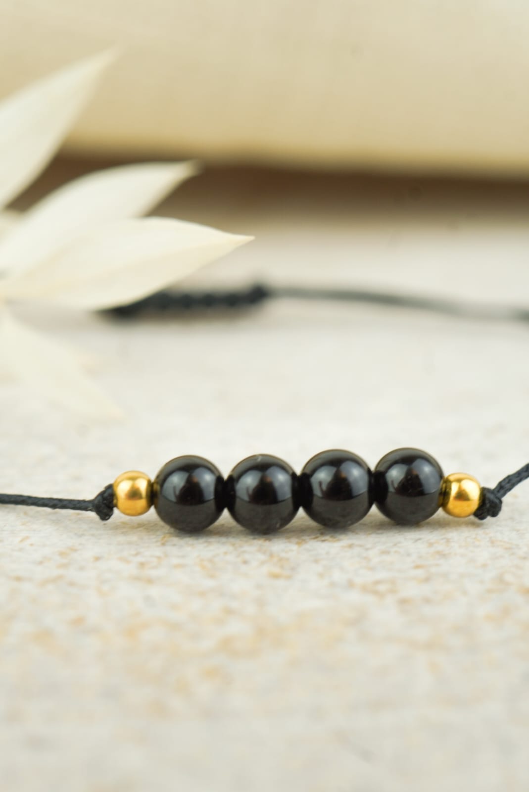 Steinbock Sternzeichen Armband - Onyx Edelstein