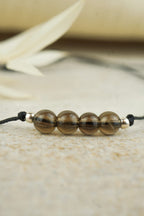 Steinbock Sternzeichen Armband - Rauchquarz Edelstein