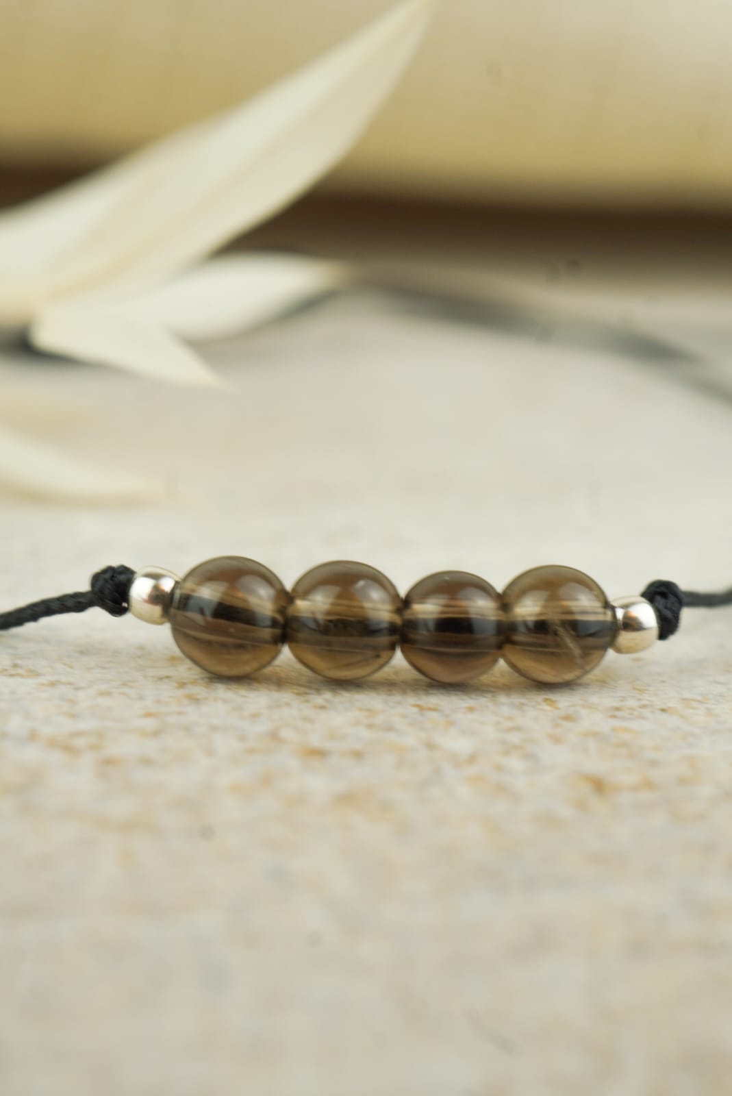Steinbock Sternzeichen Armband - Rauchquarz Edelstein