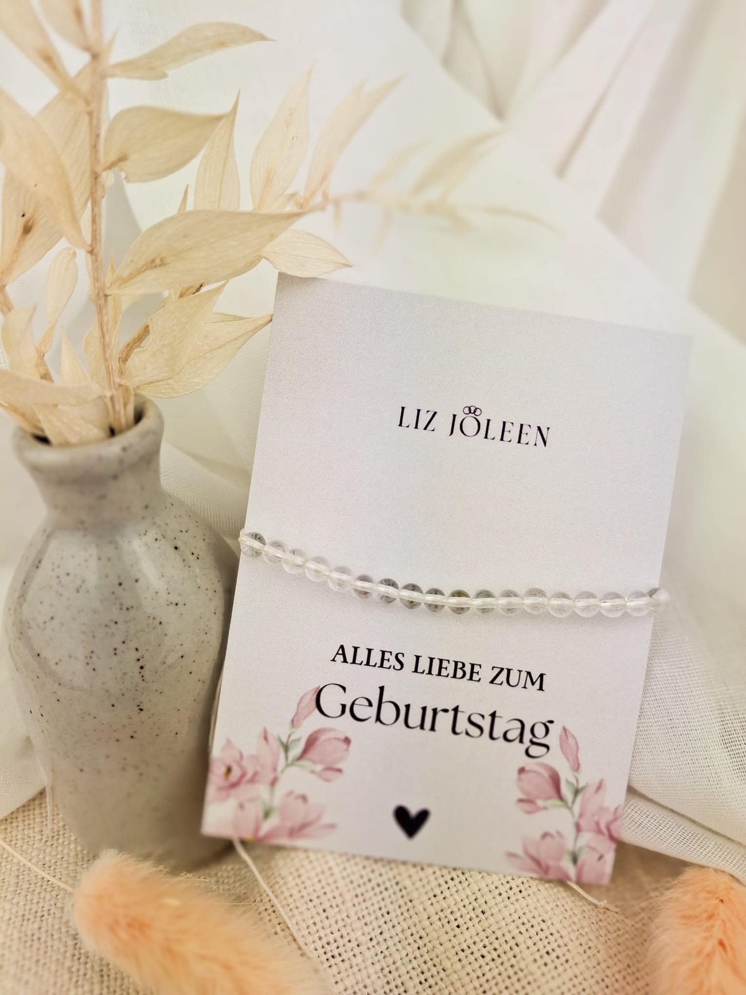 Bergkristall Edelstein Armband