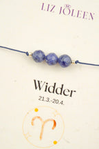 Widder Sternzeichen Armband - Sodalith Edelstein