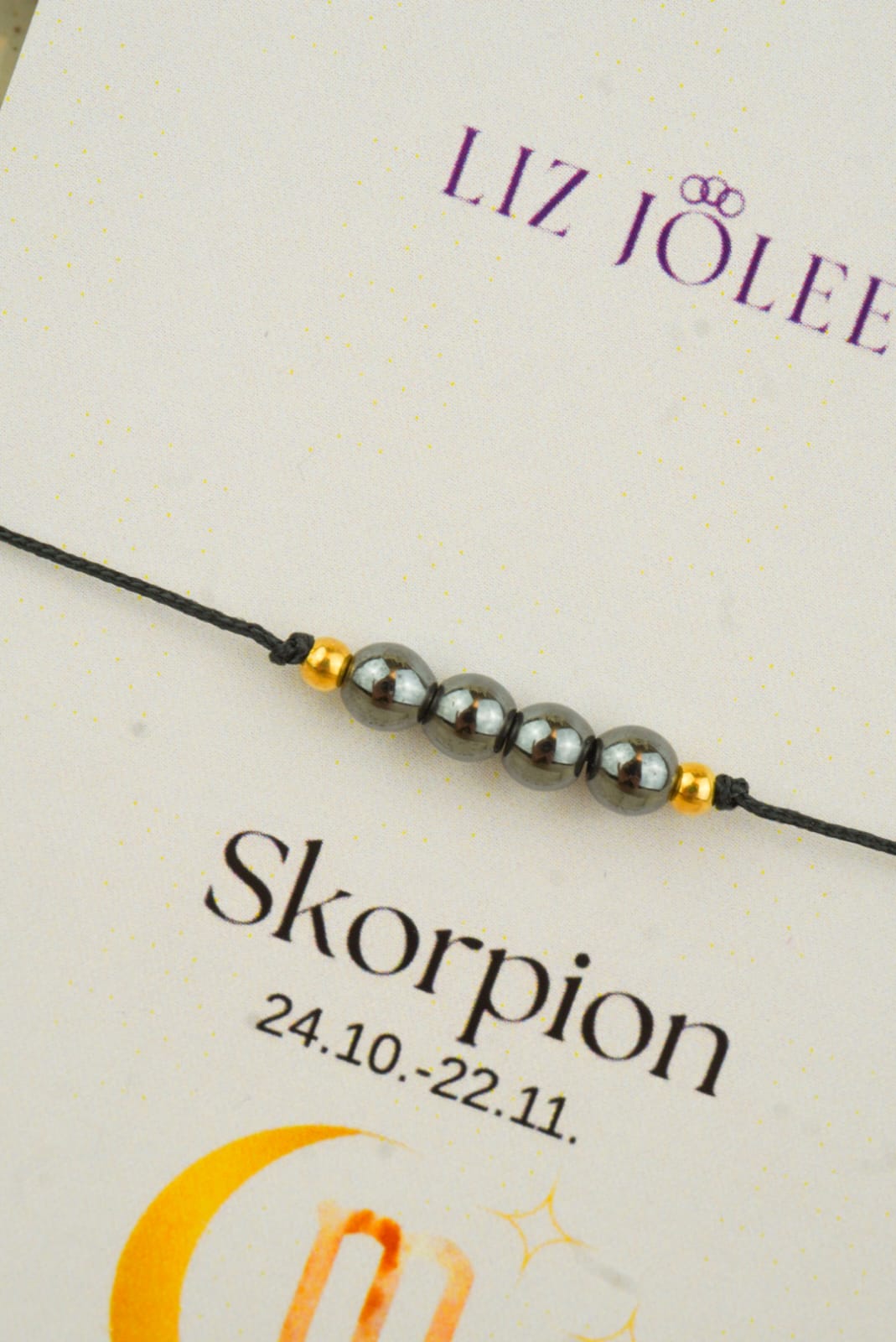 Skorpion Sternzeichen Armband - Hämatit Edelstein