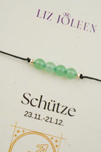 Schütze Sternzeichen Armband - Aventurin Edelstein