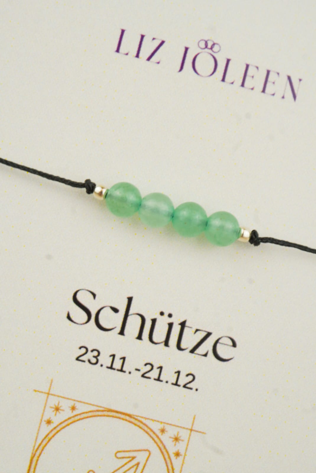 Schütze Sternzeichen Armband - Aventurin Edelstein