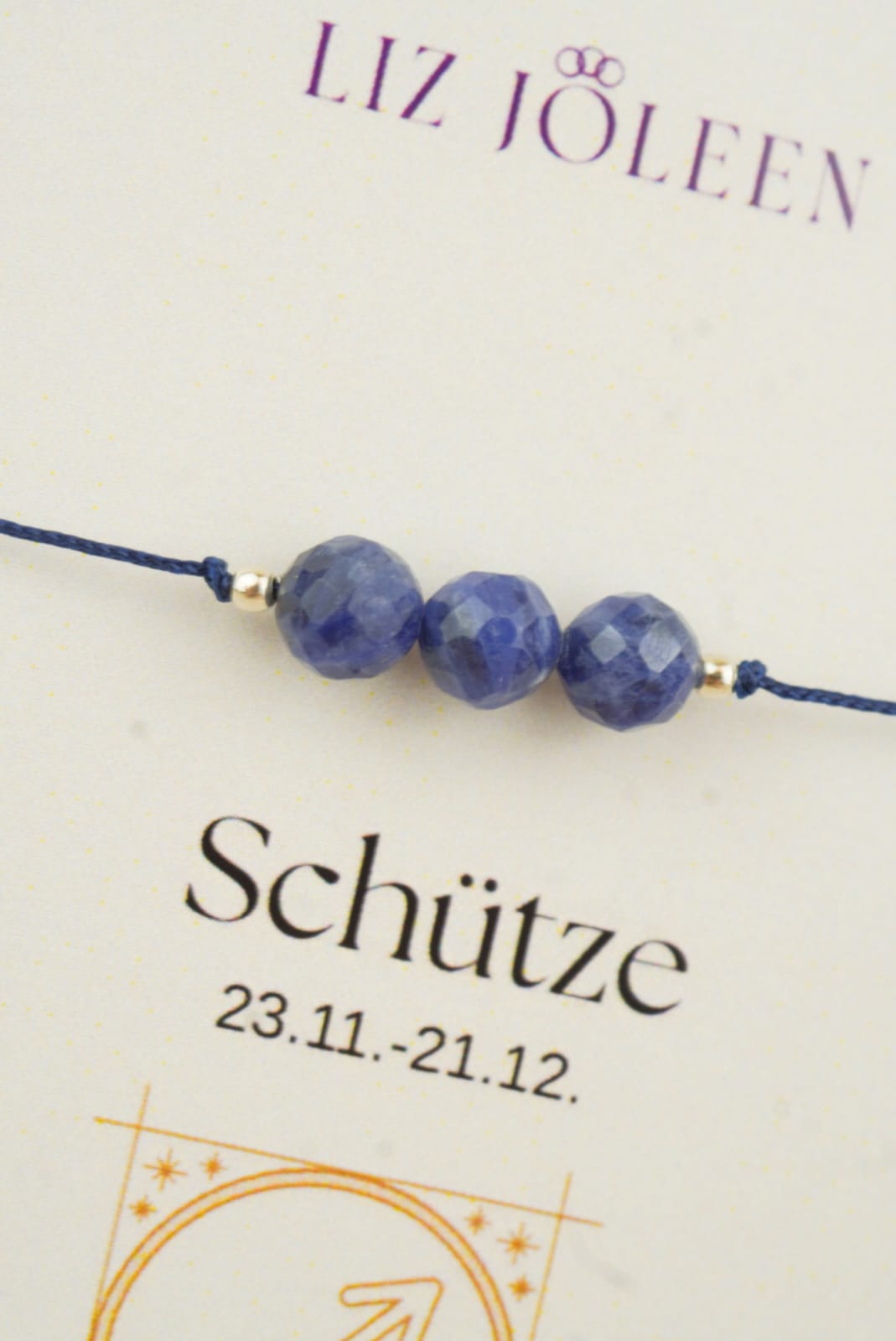 Schütze Sternzeichen Armband - Sodalith Edelstein