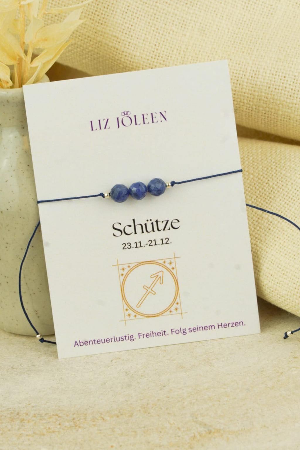 Schütze Sternzeichen Armband - Sodalith Edelstein