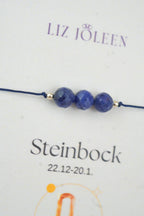Steinbock Sternzeichen Armband - Sodalith Edelstein
