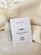 Wassermann Sternzeichen Armband -  Fluorit Edelstein