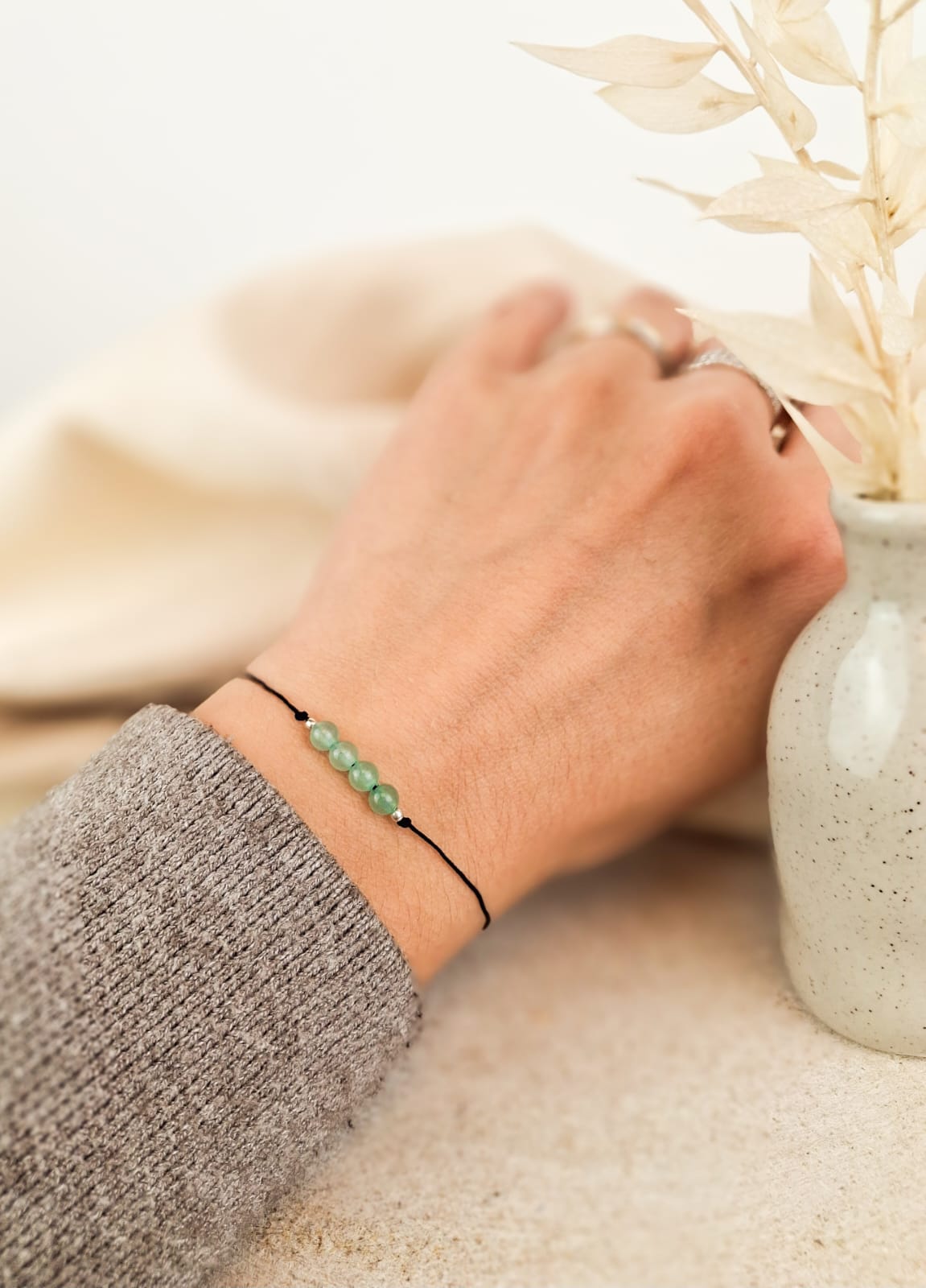 Stier Sternzeichen Armband - Aventurin Edelstein