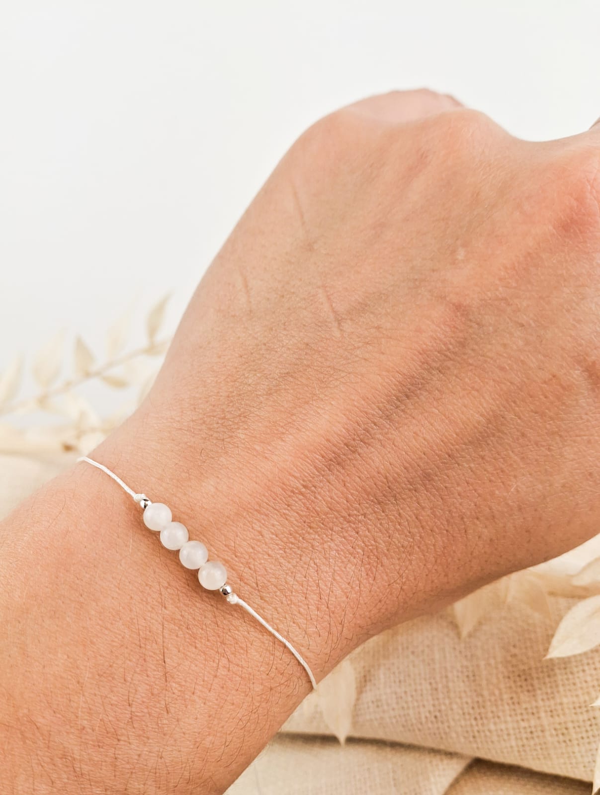 Krebs Sternzeichen Armband - Mondstein Edelstein