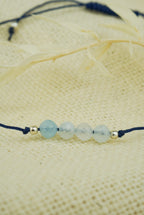 Wassermann Sternzeichen Armband - Aquamarin Edelstein