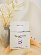 Wassermann Sternzeichen Armband - Aquamarin Edelstein