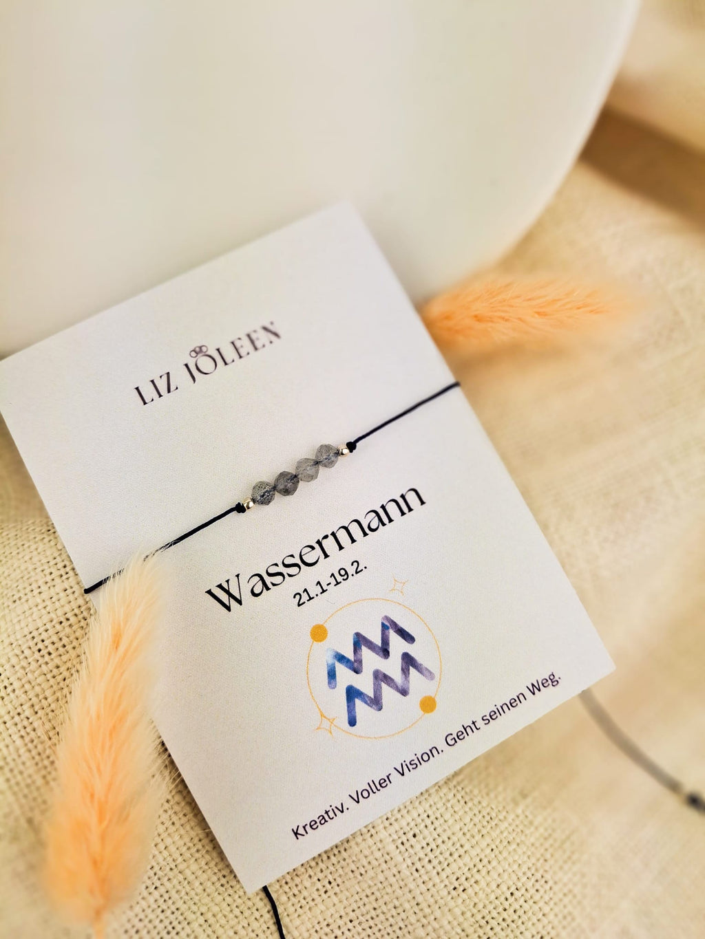 Wassermann Sternzeichen Armband - Labradorit Edelstein