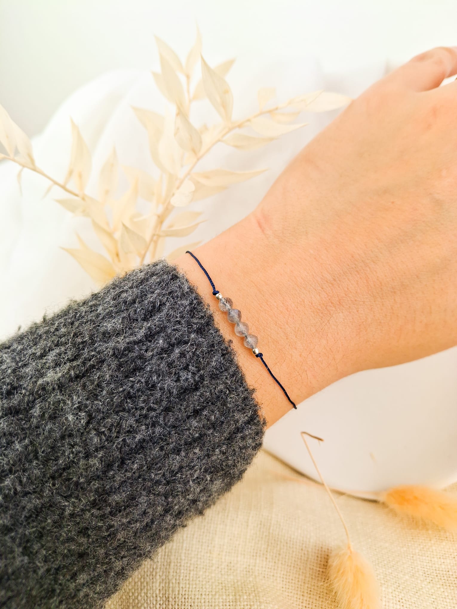 Wassermann Sternzeichen Armband - Labradorit Edelstein