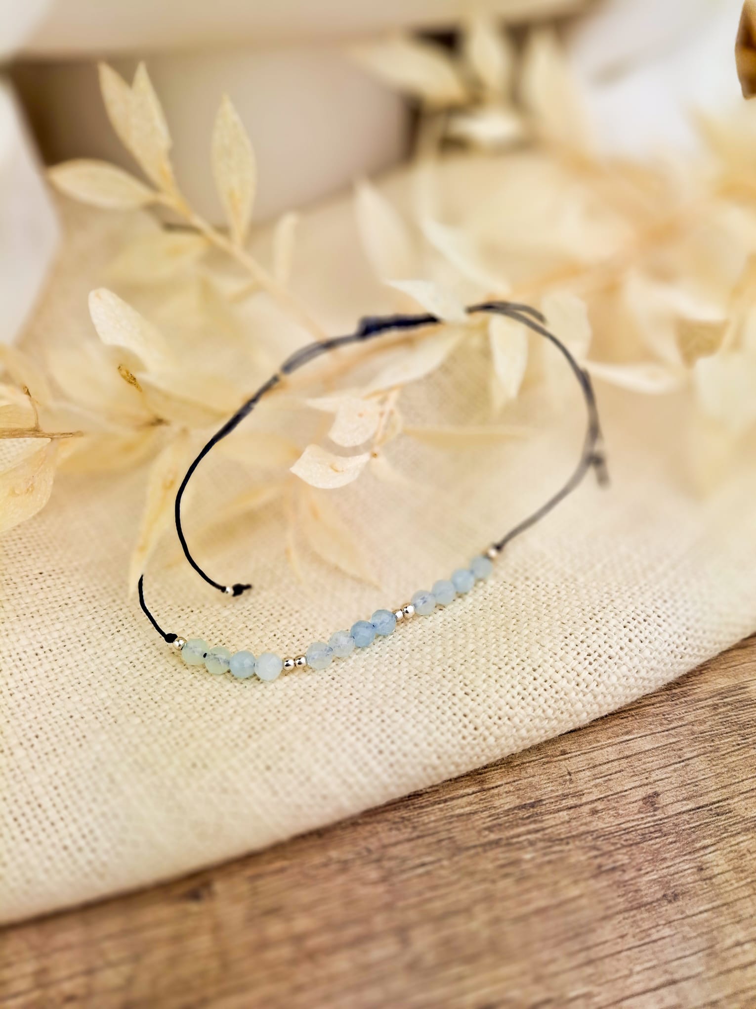 Aquamarin Edelstein Armband