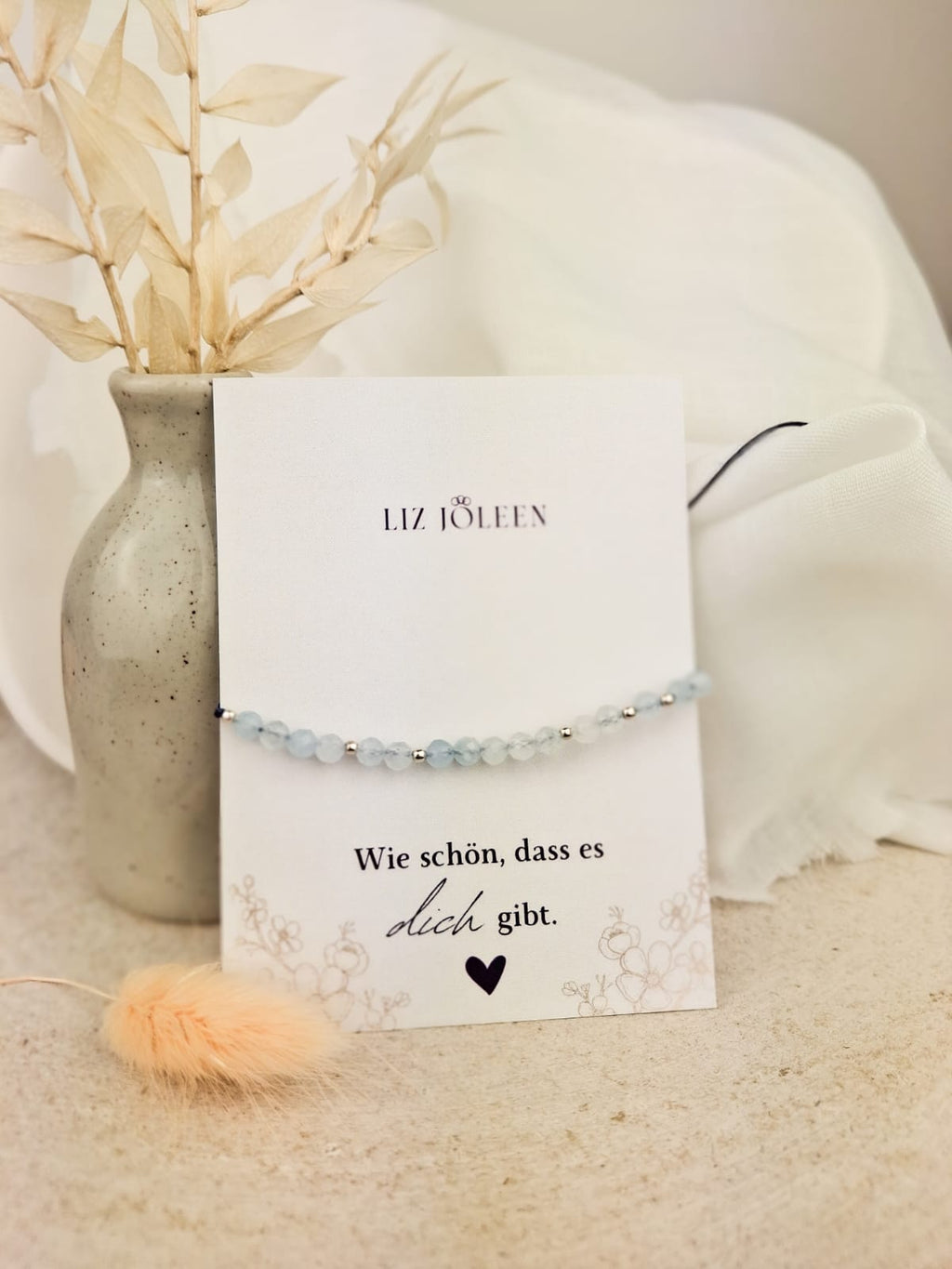 Aquamarin Edelstein Armband