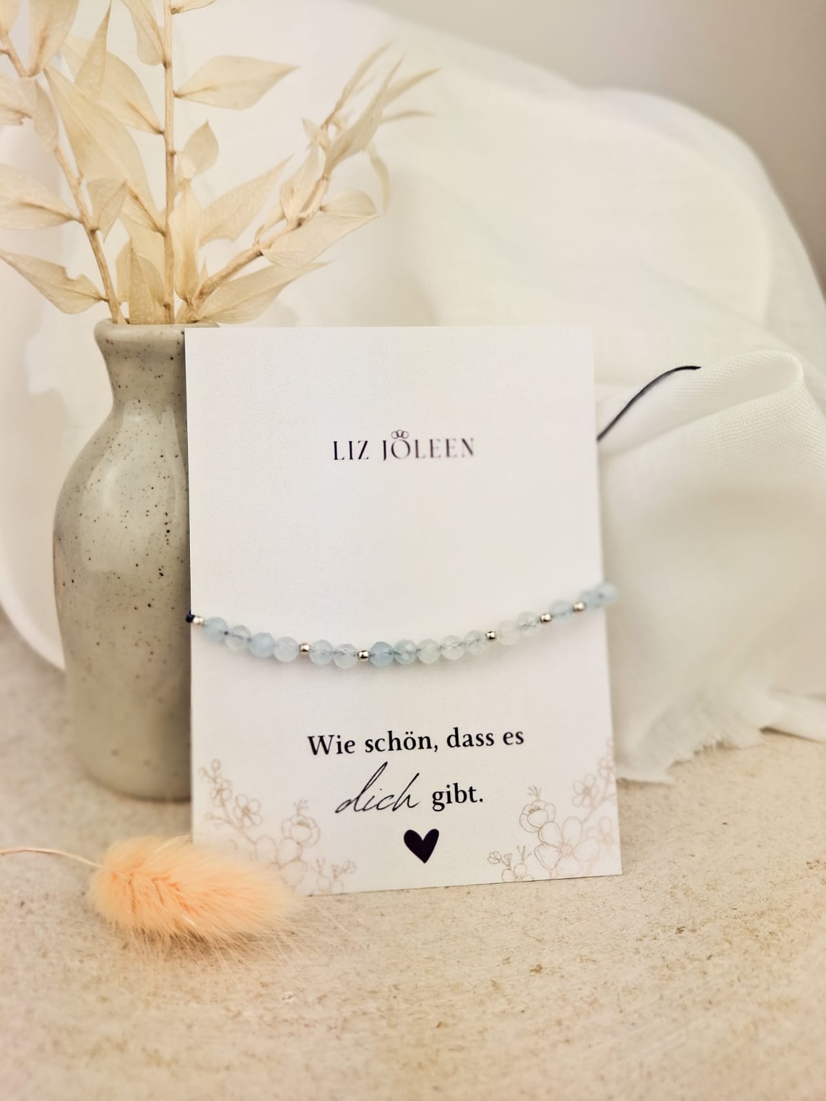 Aquamarin Edelstein Armband