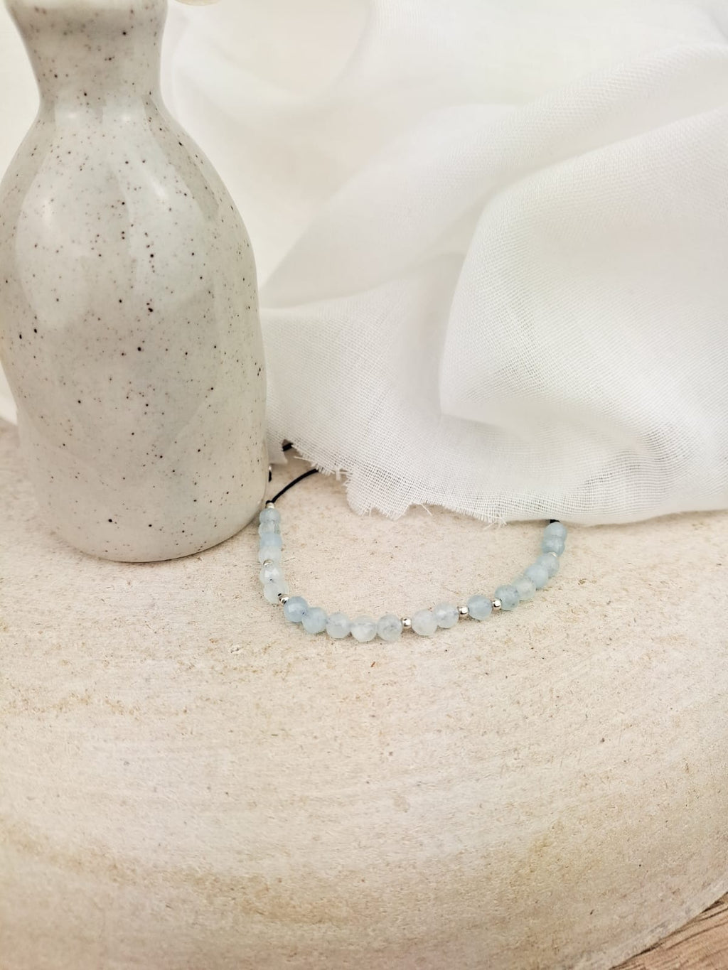 Aquamarin Edelstein Armband