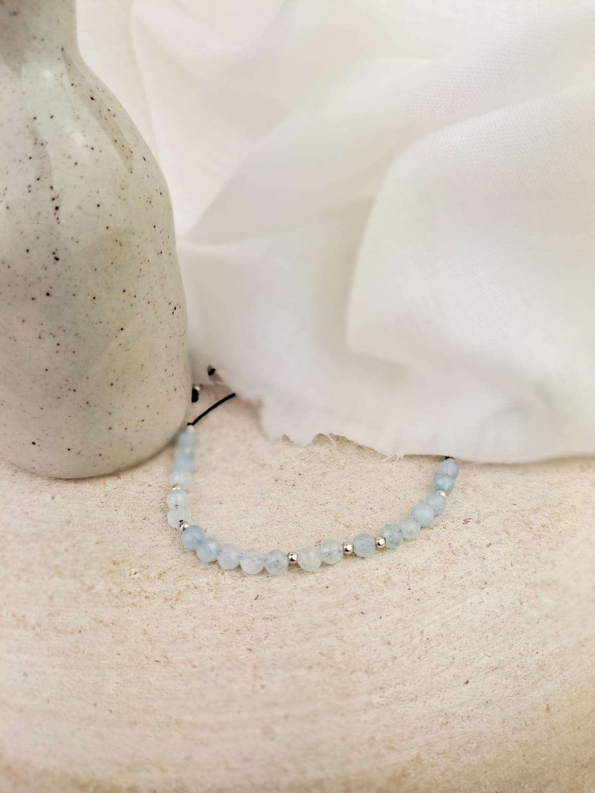 Aquamarin Edelstein Armband
