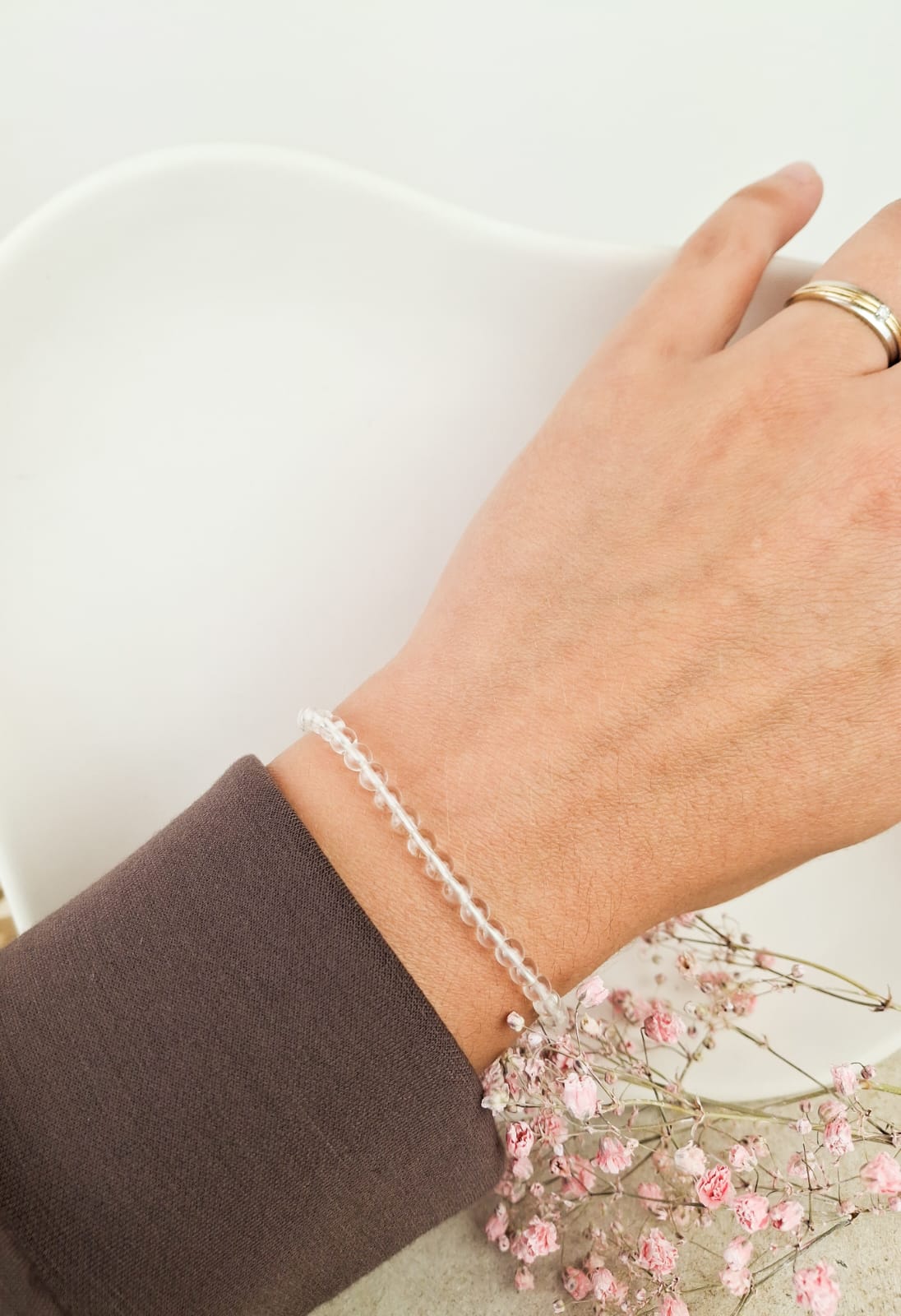 Bergkristall Edelstein Armband