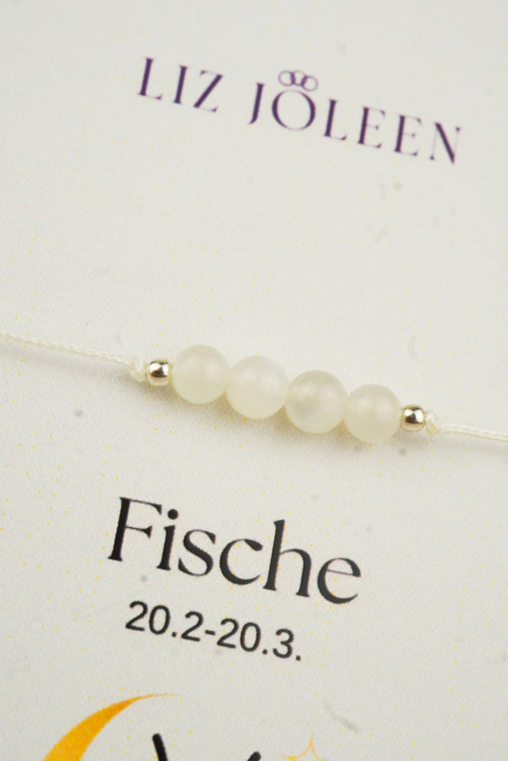 Fische Sternzeichen Armband - Mondstein Edelstein