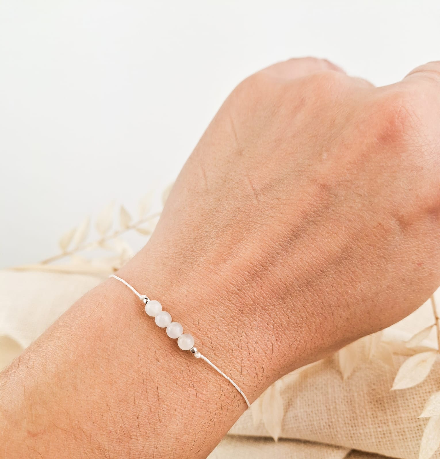 Fische Sternzeichen Armband - Mondstein Edelstein